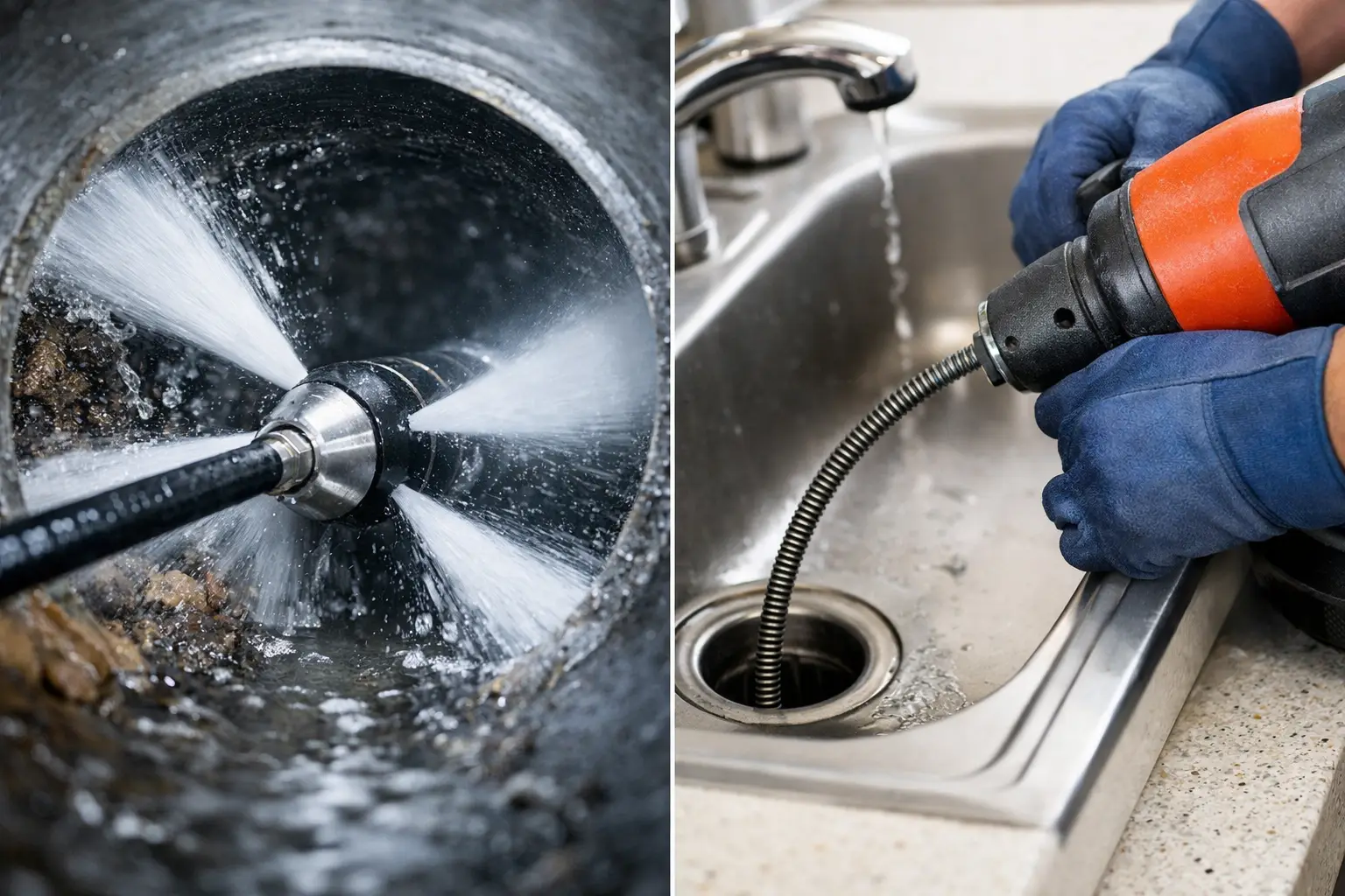 Hydro Jetting vs Snaking: Which Clears Drains?