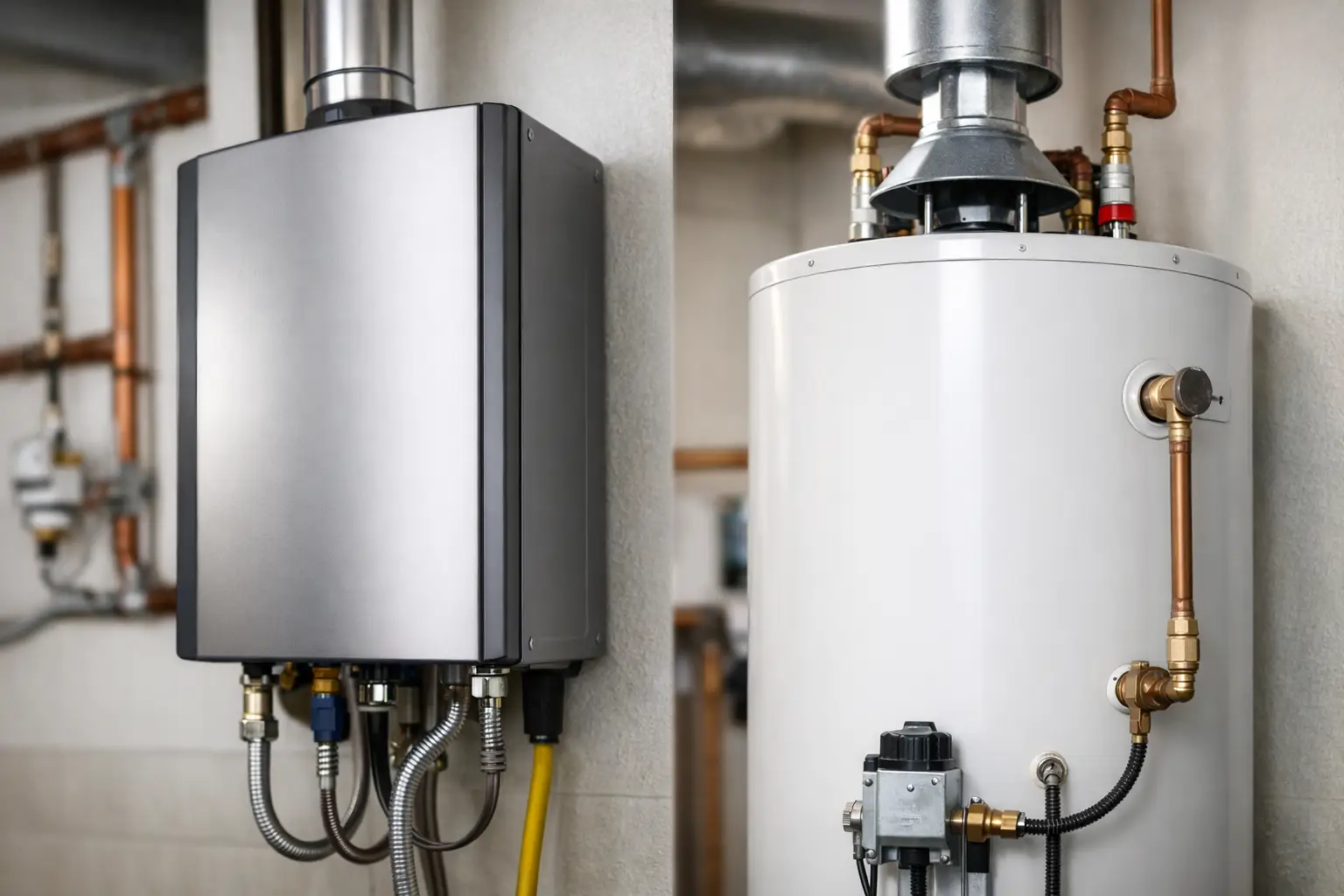 Tankless Versus Tank Water Heater