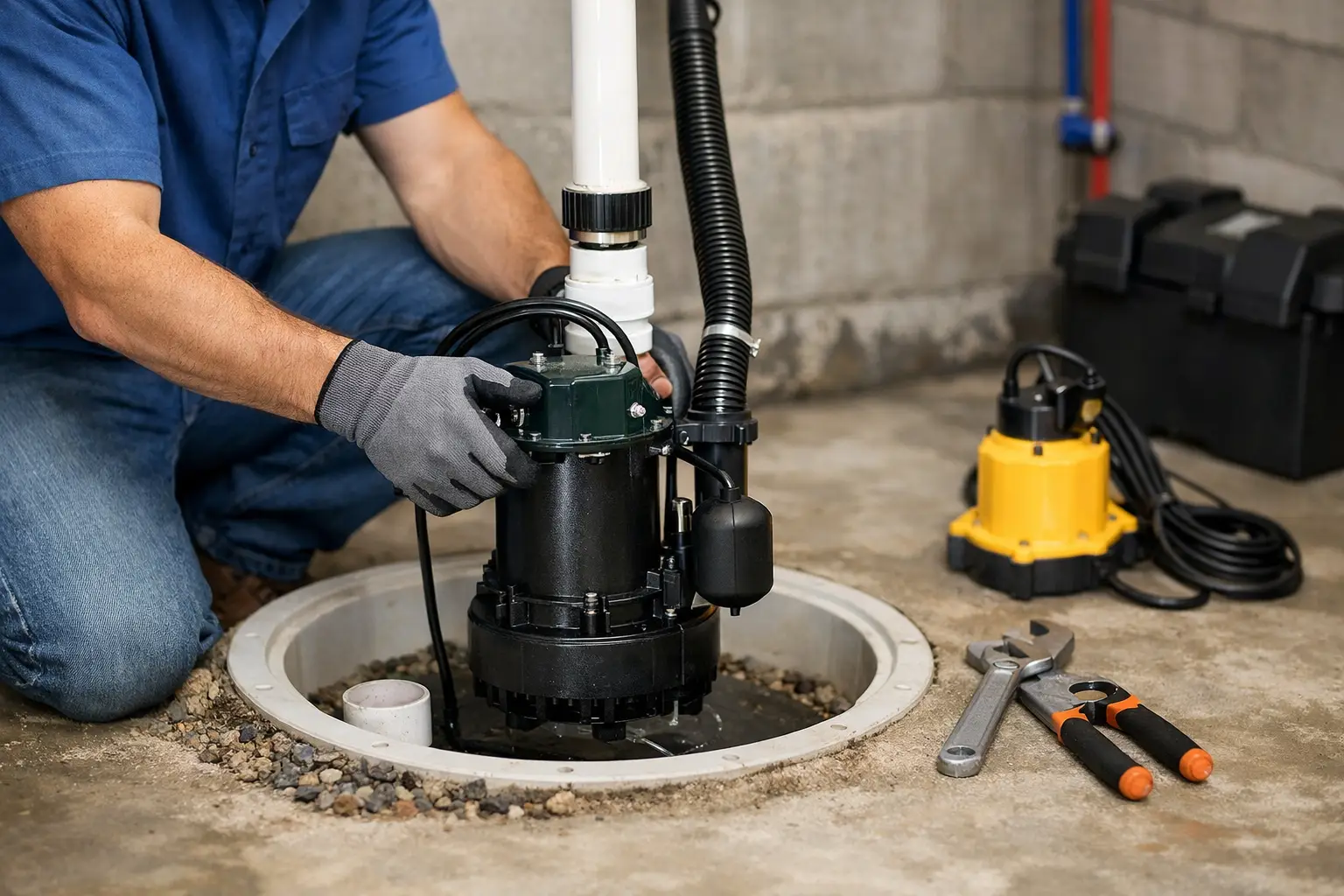 Sump Pump Installation for Basement Protection