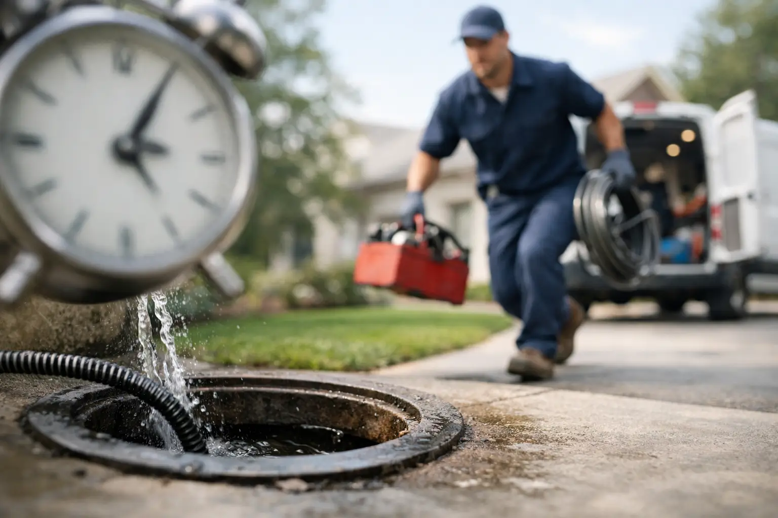 Same Day Drain Service When Time Matters