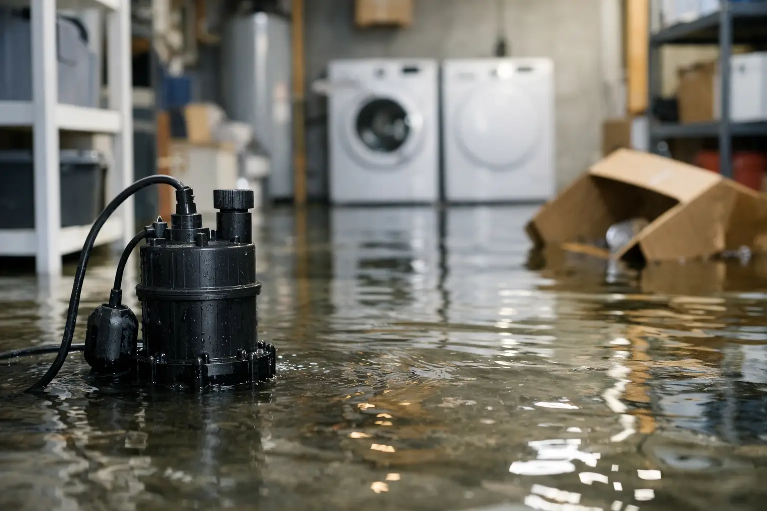 Basement Flooding From Failed Sump Pump