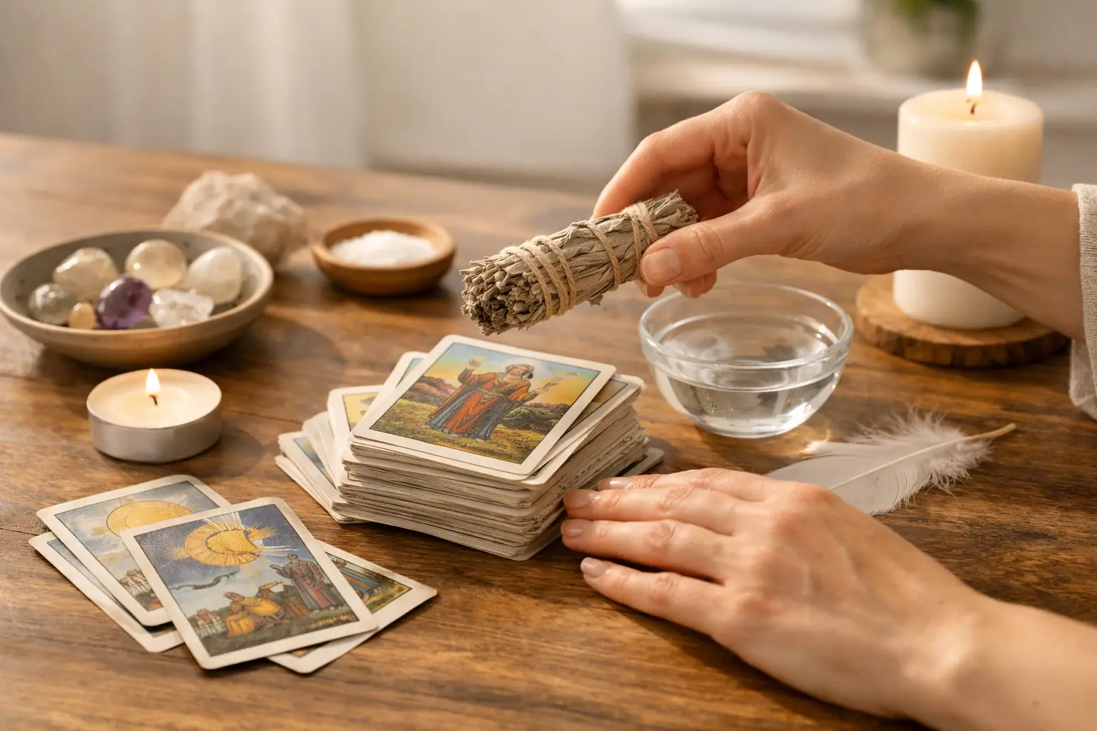 Come purificare i tarocchi prima di usarli