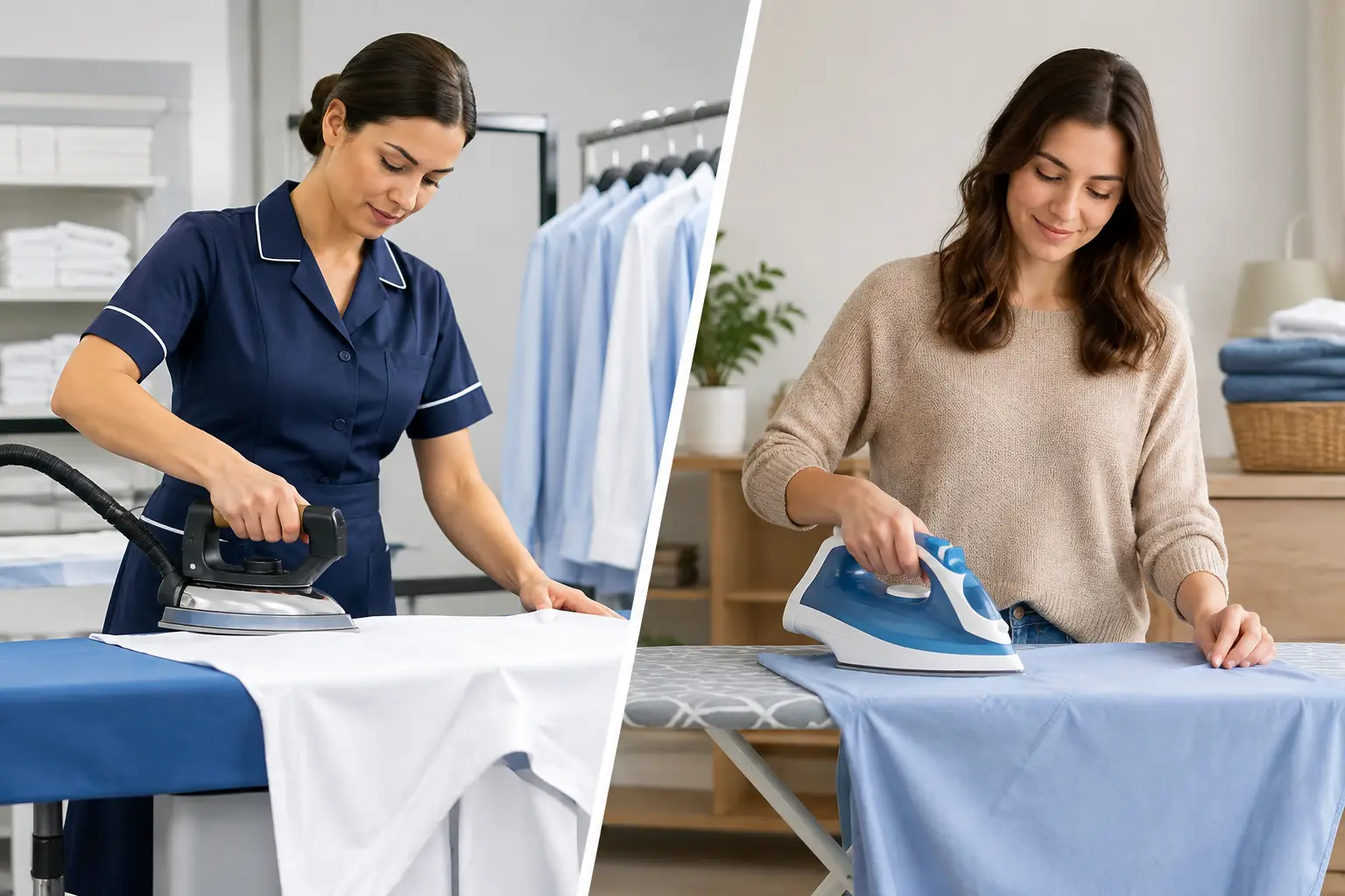 Professional Ironing Versus Home Ironing