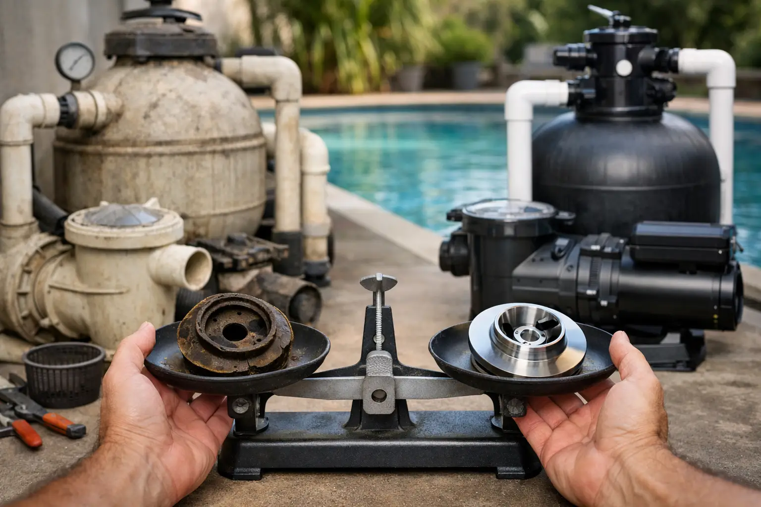 Pool Repair or Replace Equipment: Decide Wisely