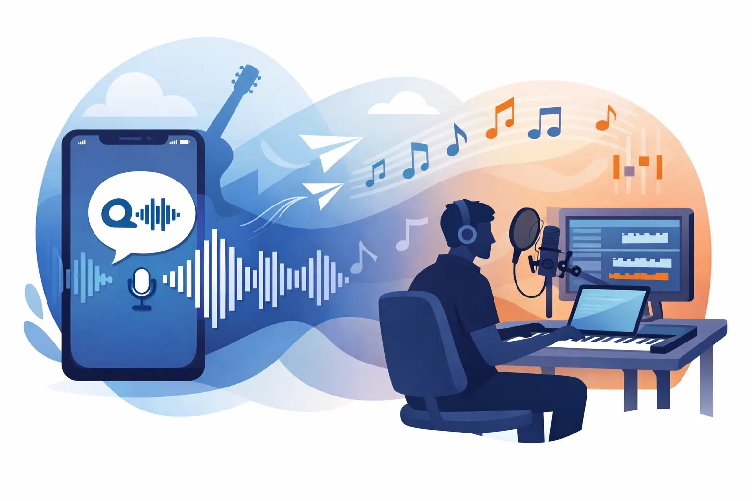 Comment transformer un message vocal en chanson
