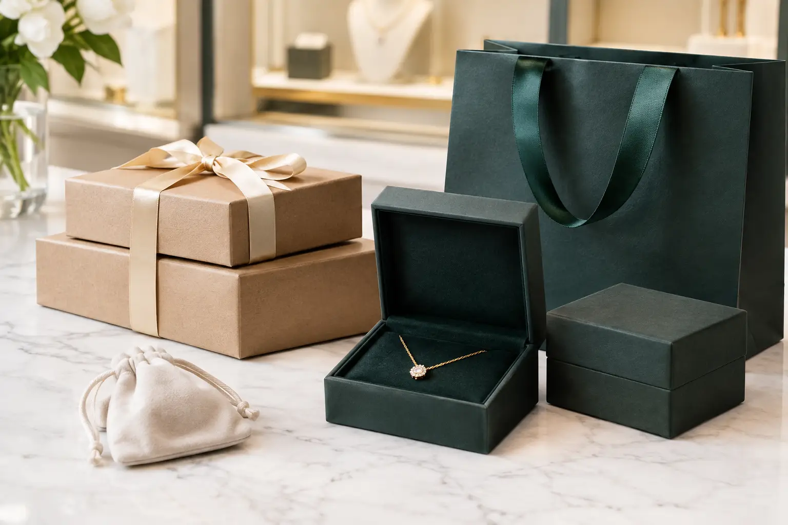 Guide emballages bijoux professionnels en boutique