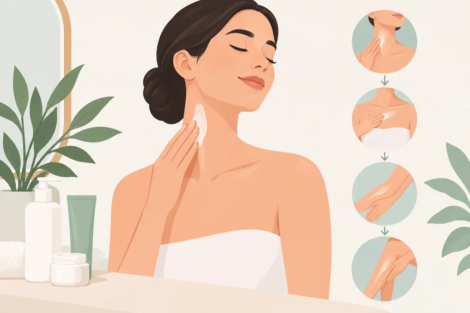How to Extend Skincare Downward With Care