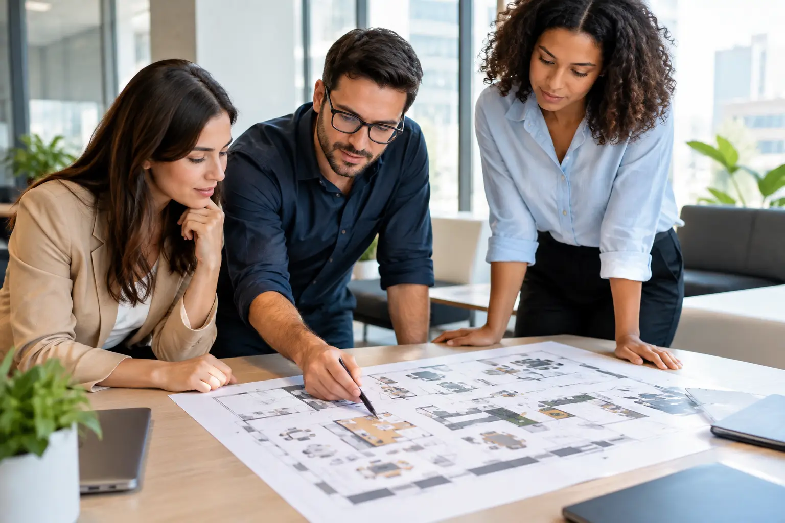 Como planejar layout corporativo com critério