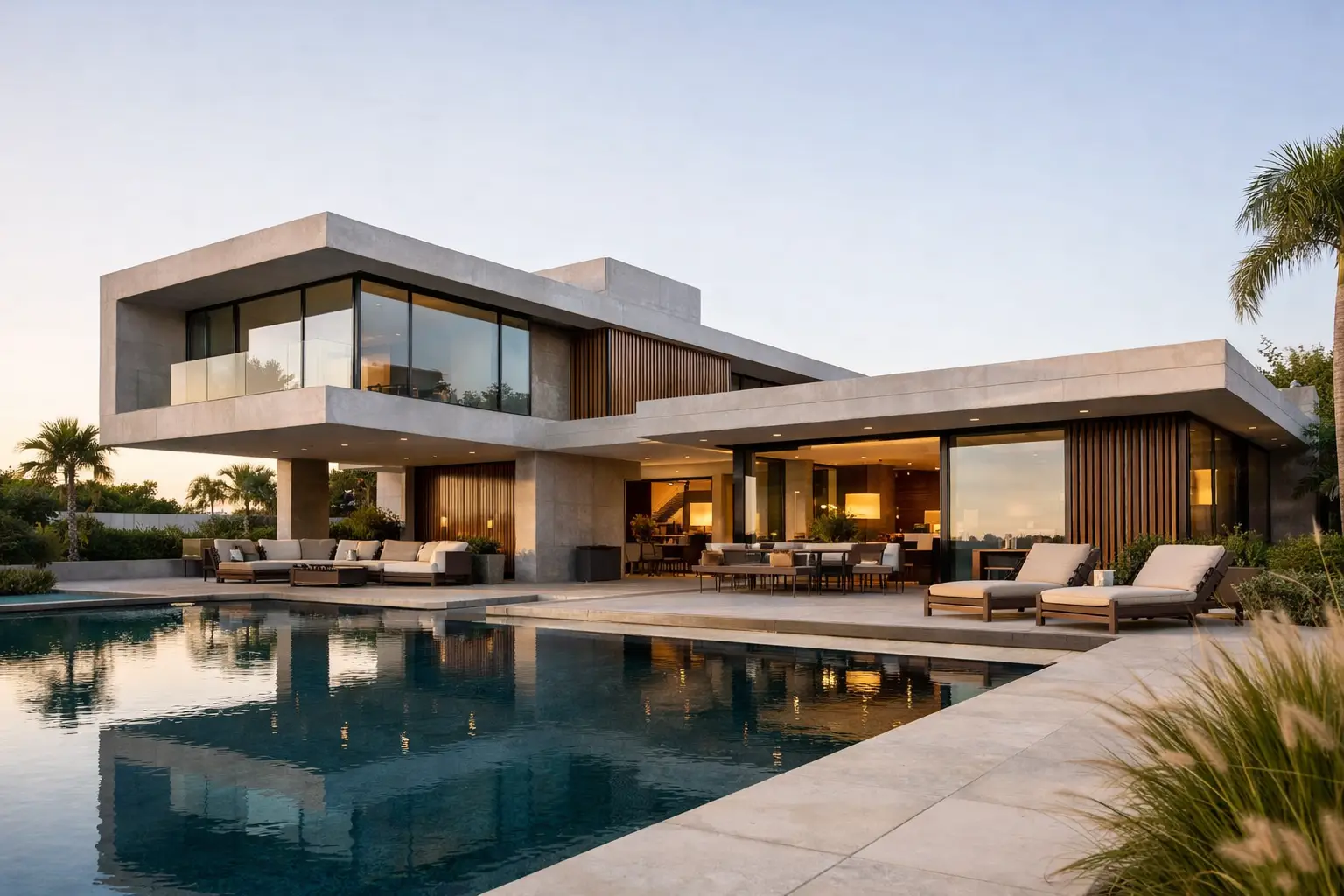 Arquitetura residencial contemporânea com critério
