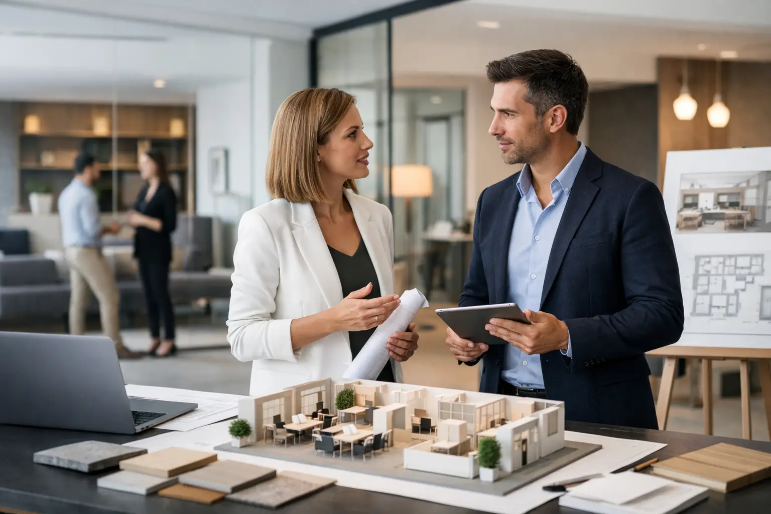 Arquitetura de interiores que orienta negócios