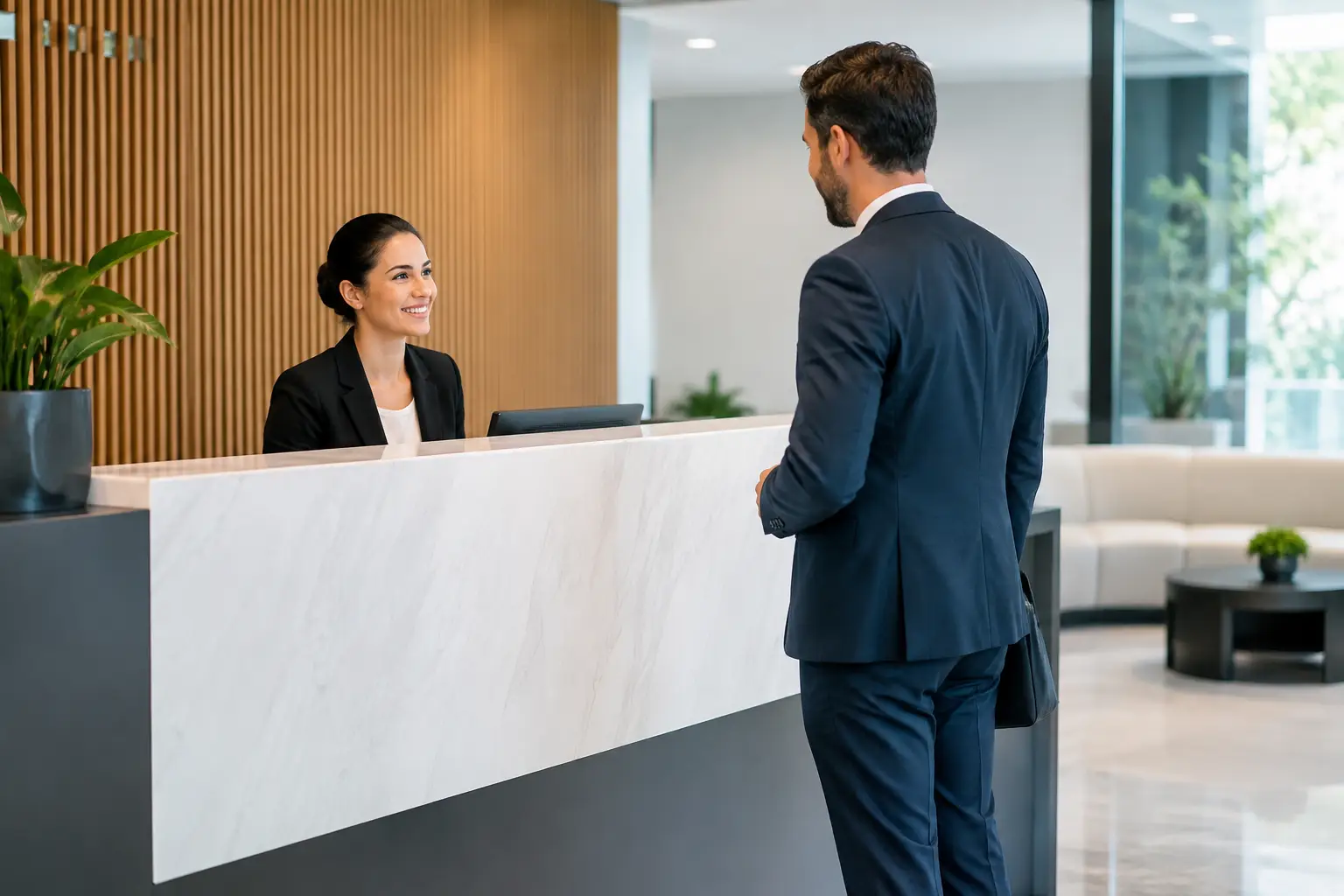Como dimensionar recepção corporativa com critério