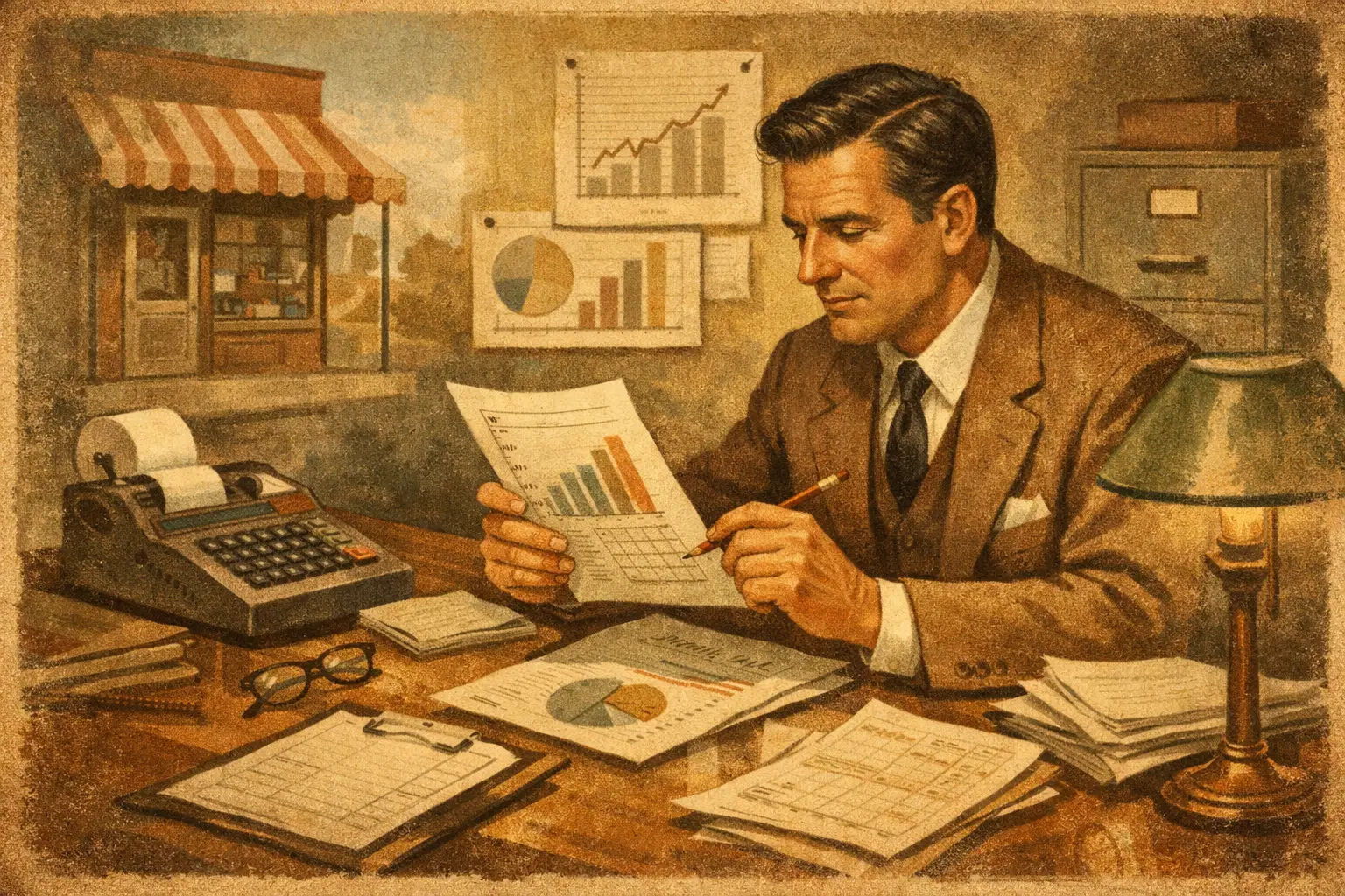 Illustration for the article “Small Business Financial Statements Explained”