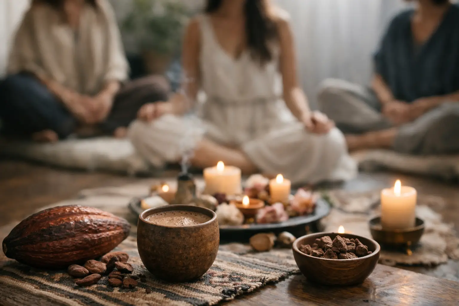 What a Guided Cacao Ceremony Offers