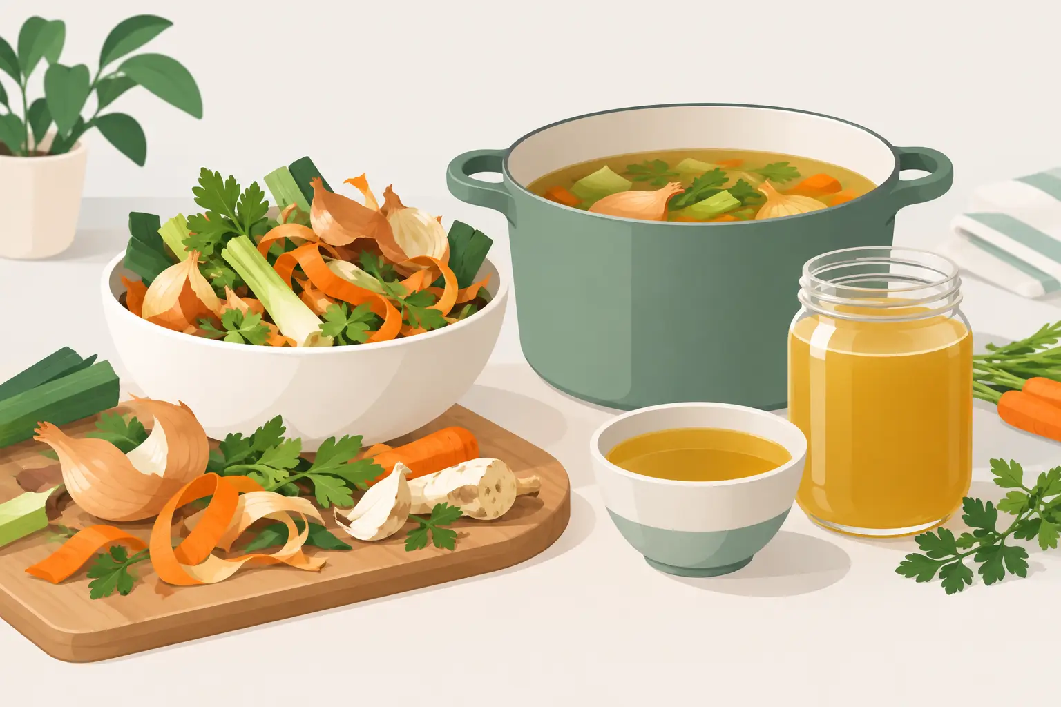 How to Make Stock From Vegetable Scraps