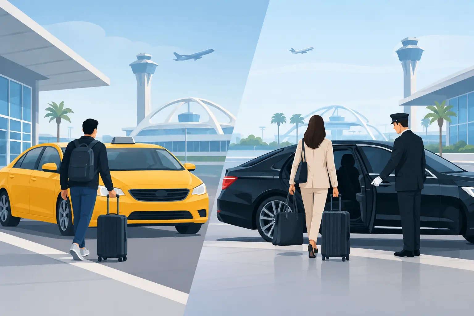 Airport Taxi Versus Chauffeur for LAX Travel
