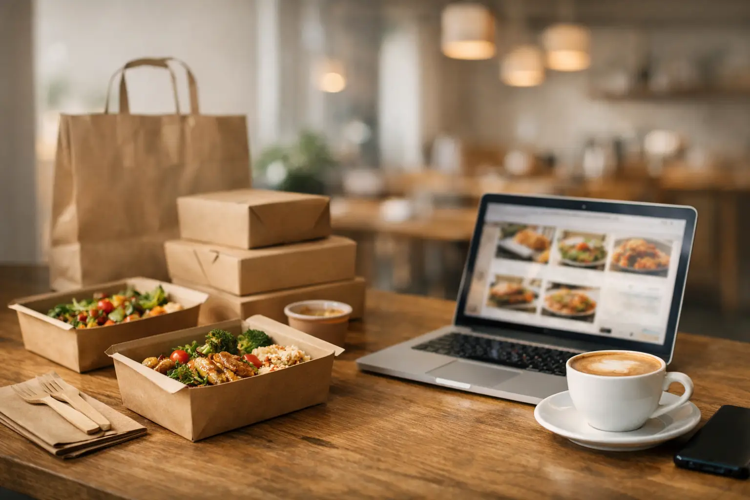 Catering online för restaurang