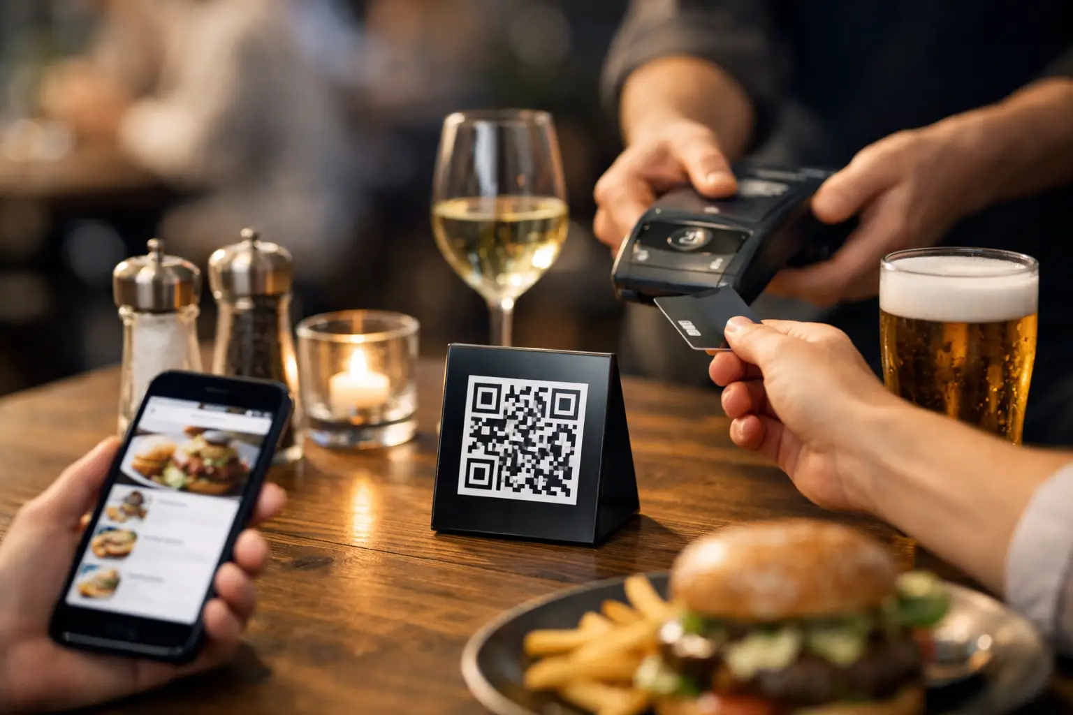 QR beställning vid bord som ökar marginalen