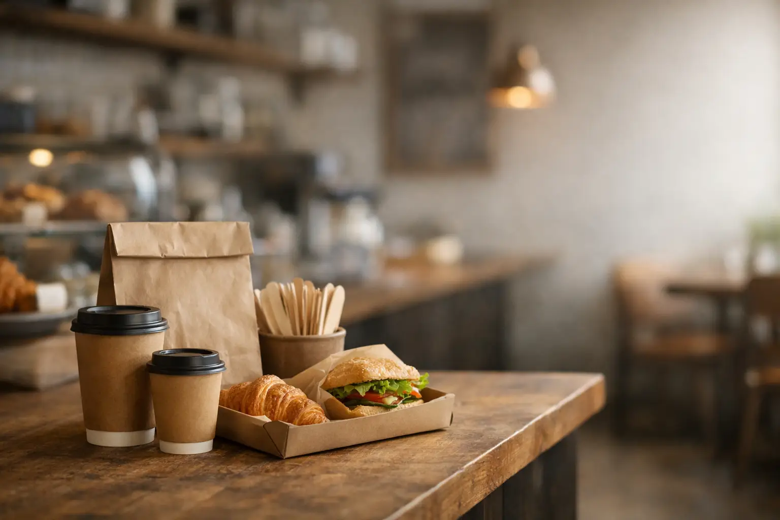 Kafé takeaway system