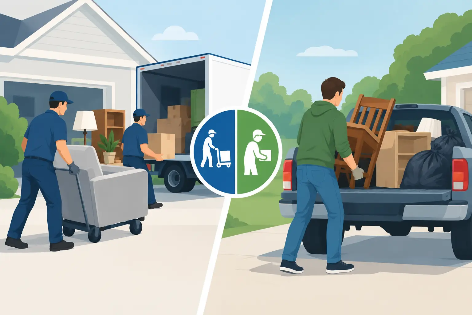 Full Service Cleanout vs DIY Hauling: Which Wins?