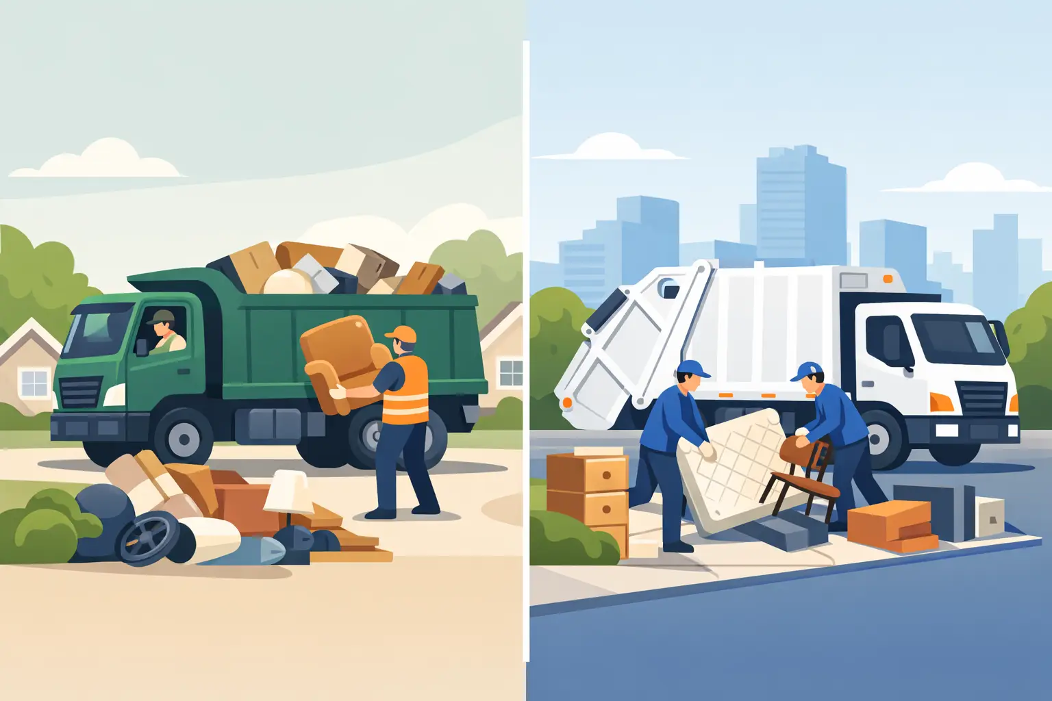 Private Hauling Versus City Bulk Pickup Explained