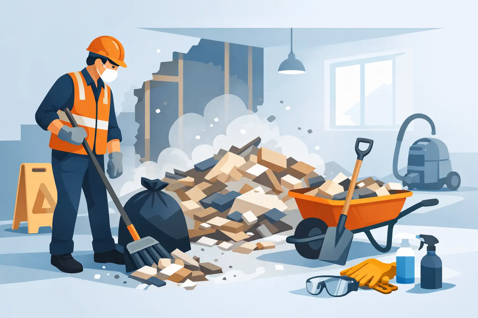 How to Clear Post Renovation Debris Safely