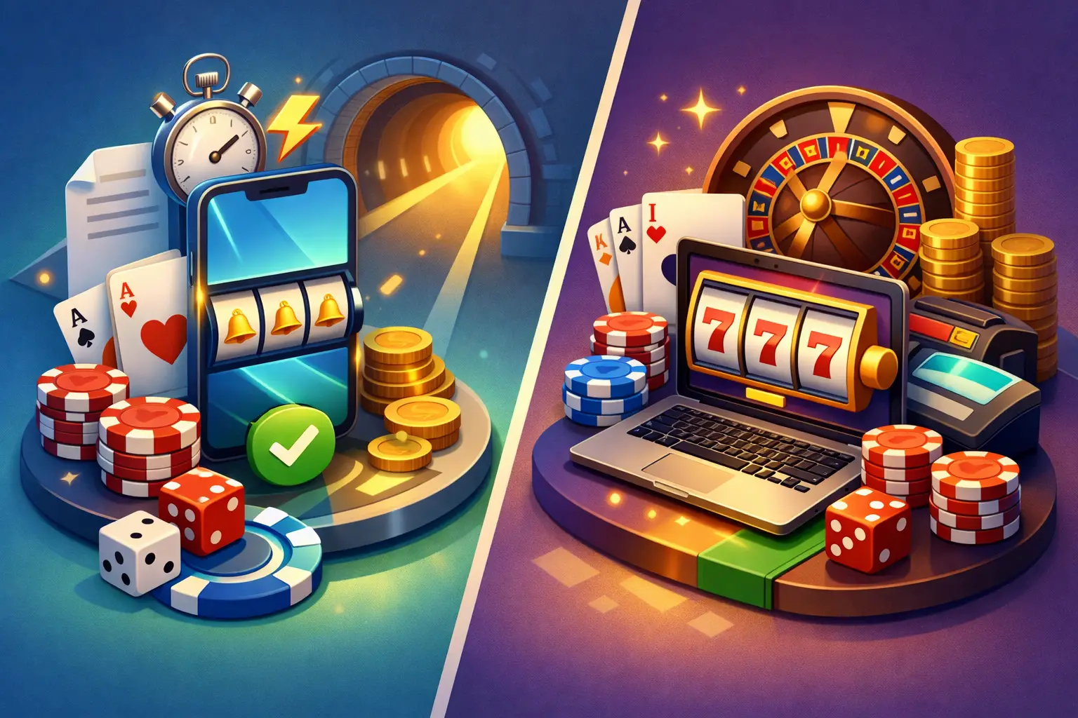 Pikakasino vai perinteinen nettikasino?
