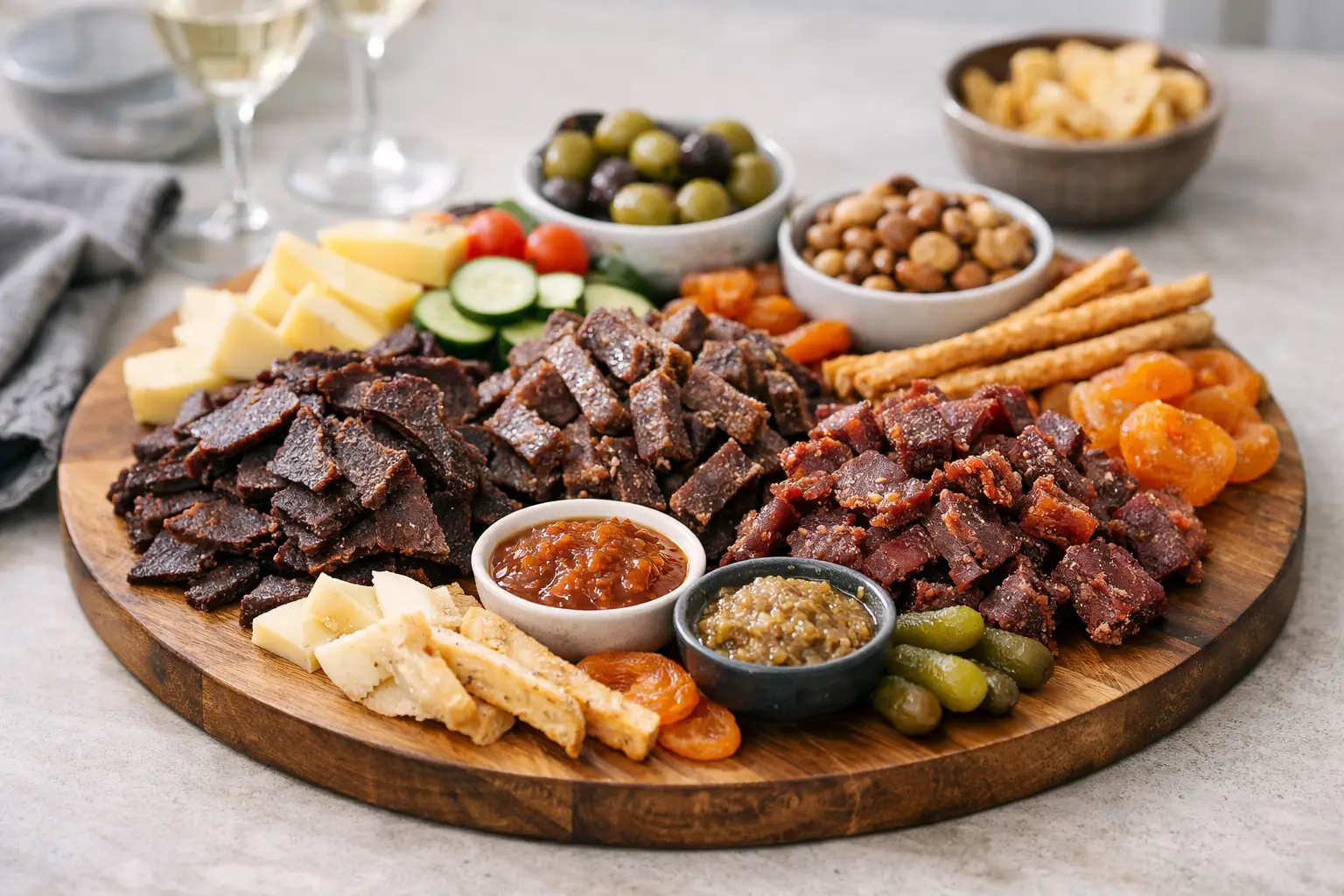 How to Assemble a Biltong Platter for Guests