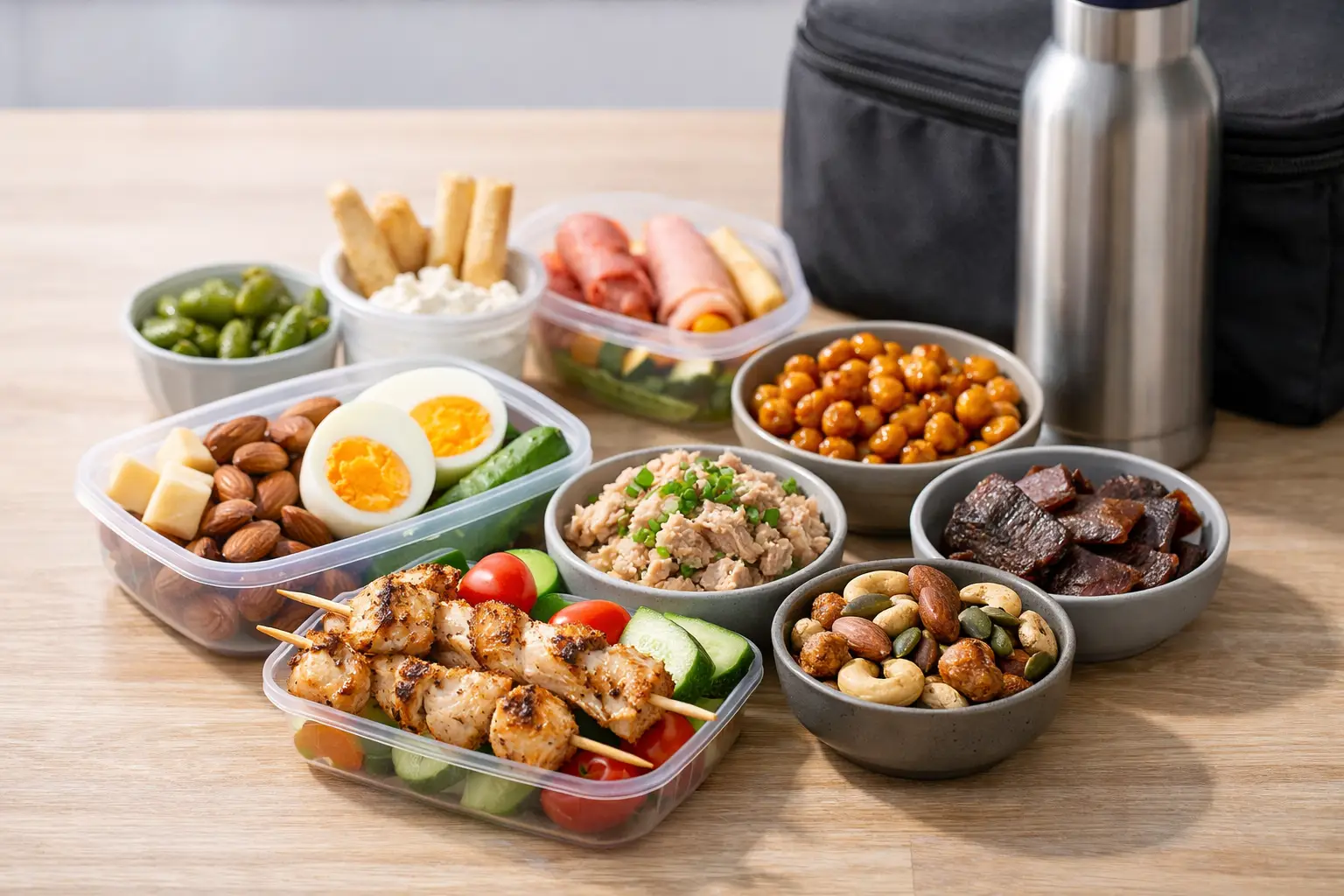 11 High Protein Savoury Snacks Worth Packing
