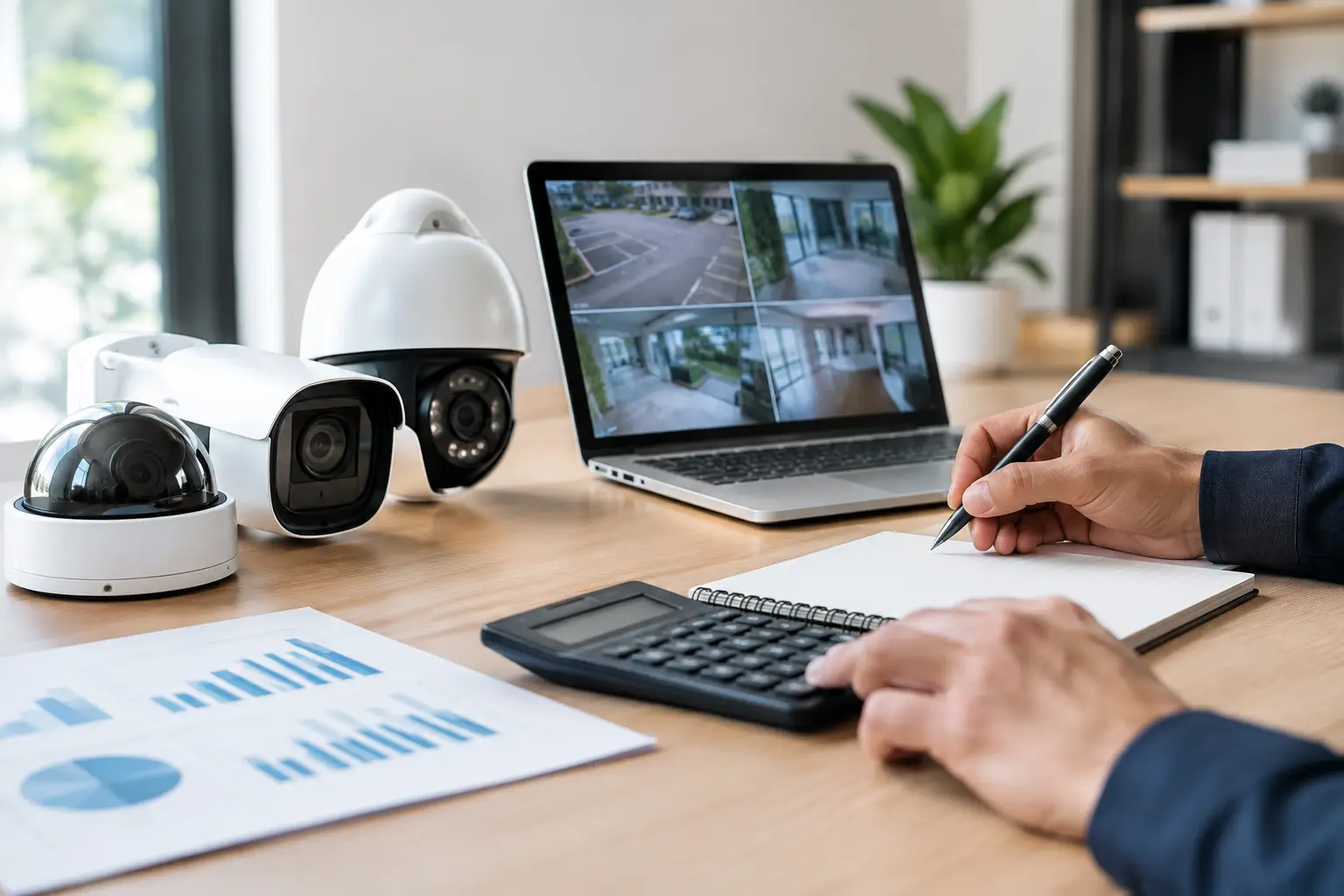 Presupuesto de videovigilancia profesional claro