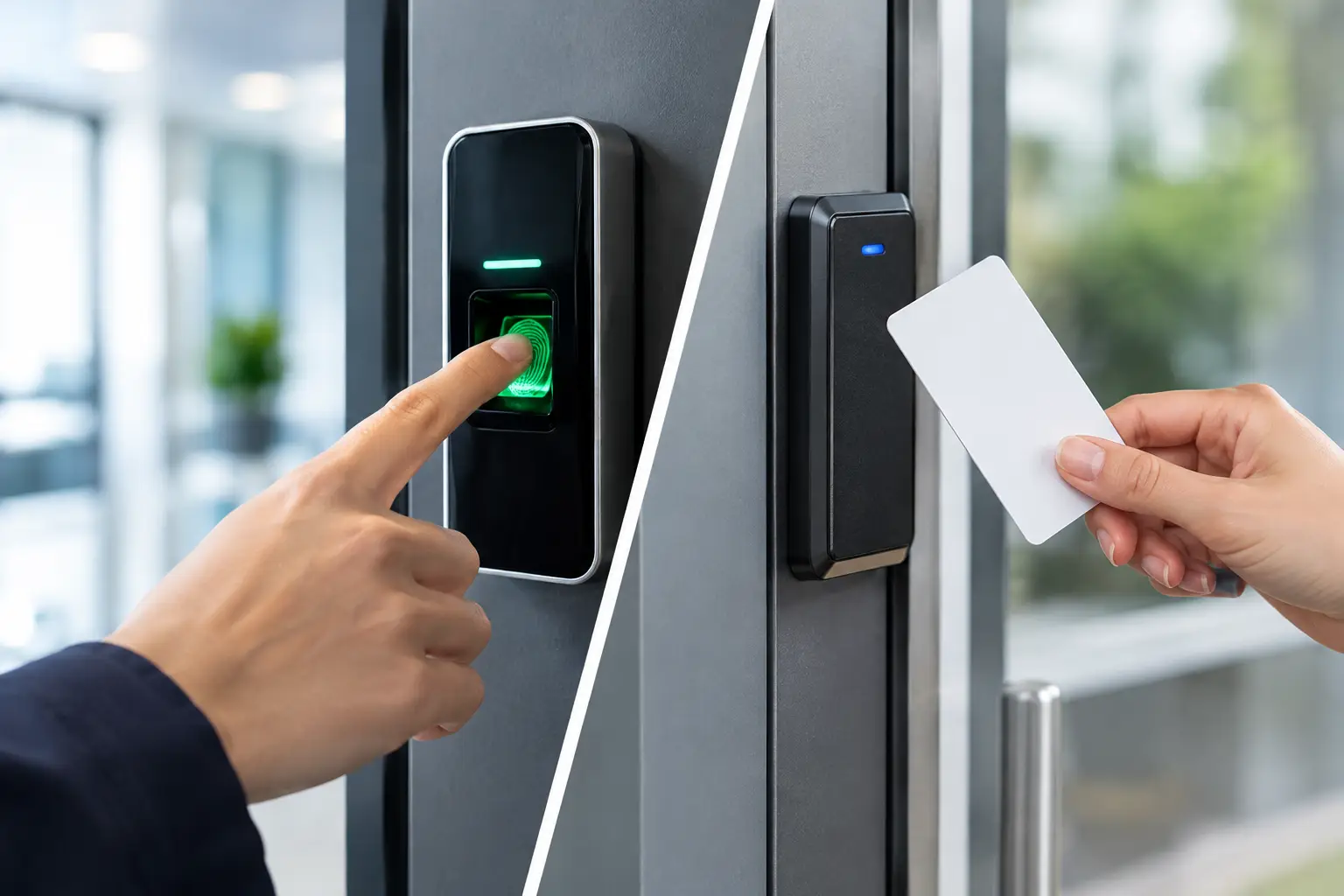 Cerraduras biométricas versus tarjetas de acceso