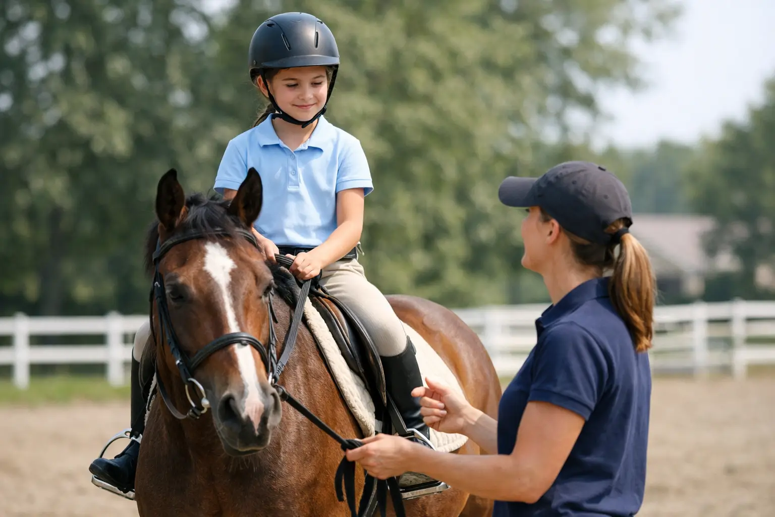 What Happens in a First Riding Lesson?