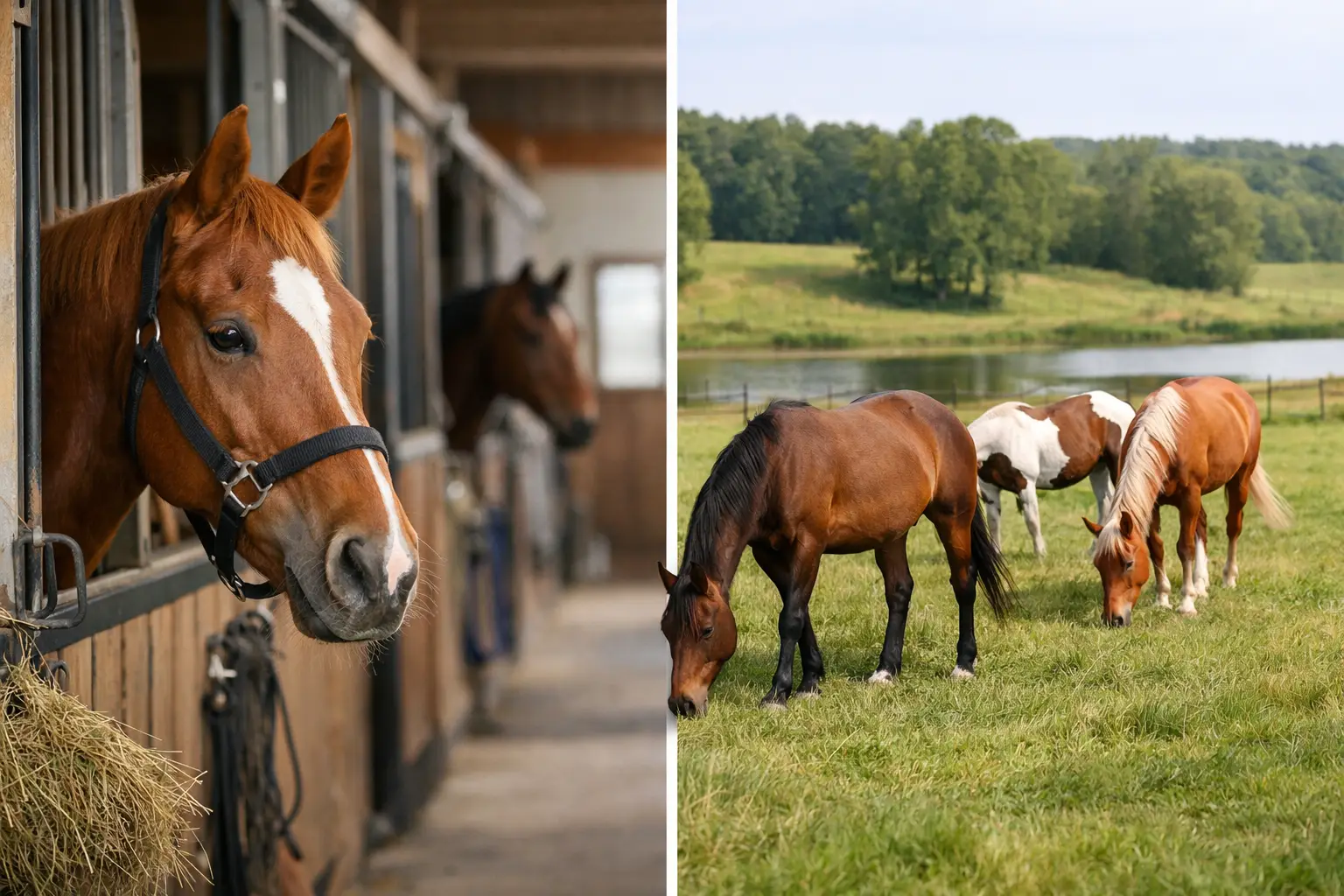 Full Care Boarding vs Pasture Boarding