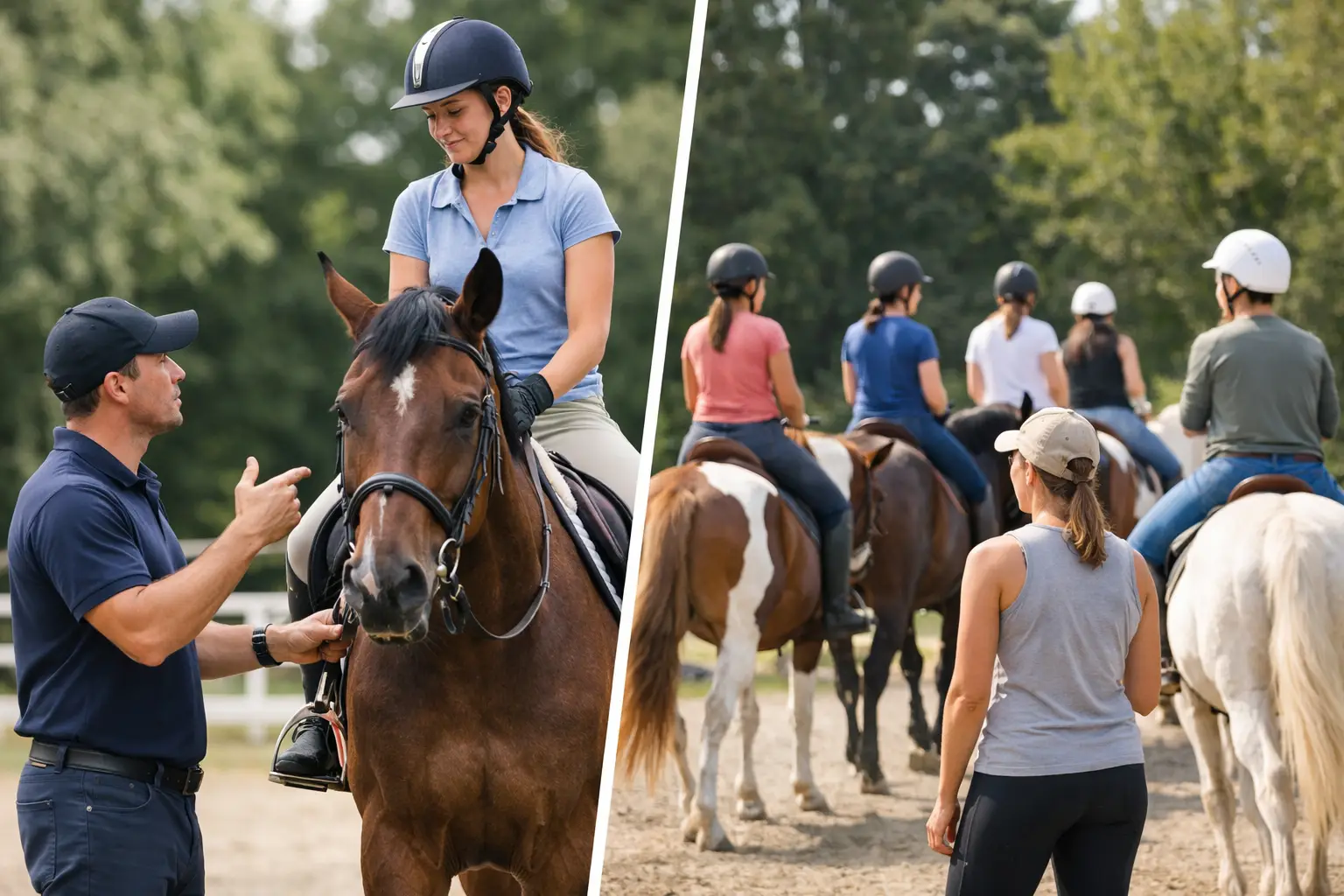 Private Lessons vs Group Lessons for Riding