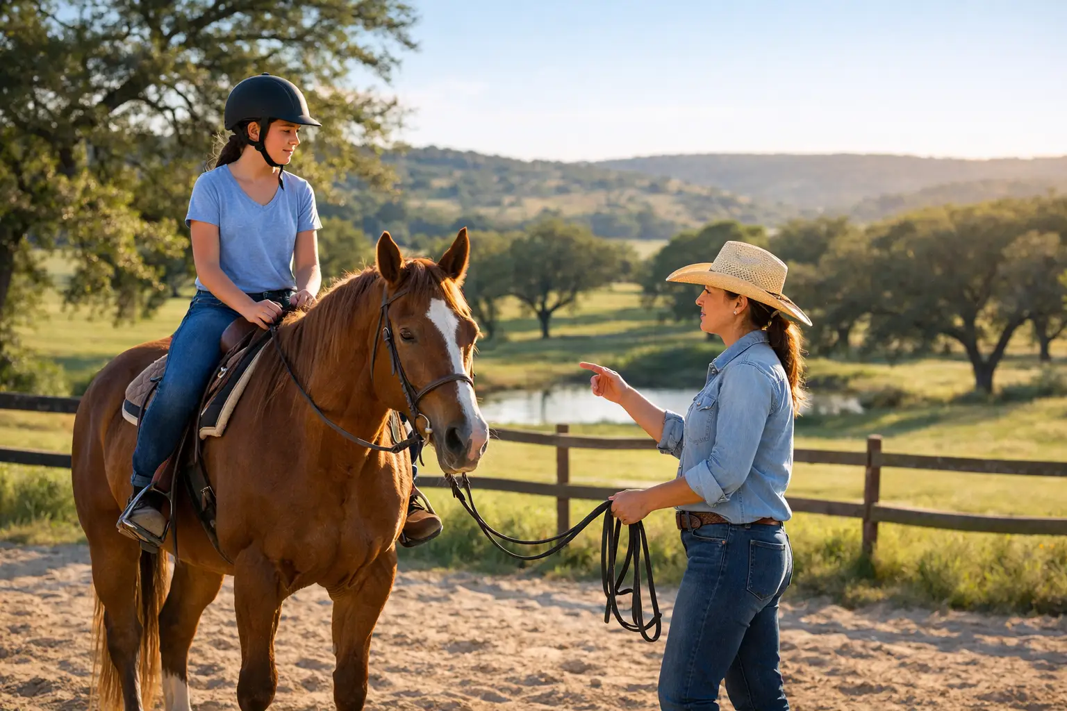 Private Horseback Lessons in Texas Hill Country