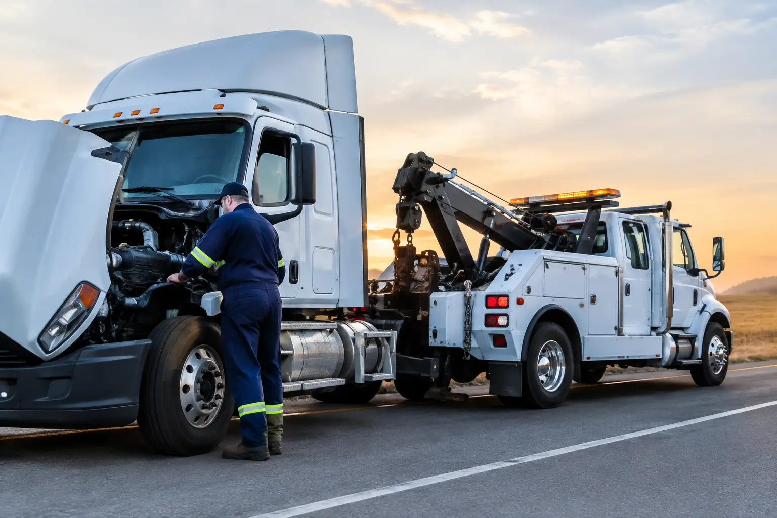 Mobile Repair Versus Towing for Commercial Trucks