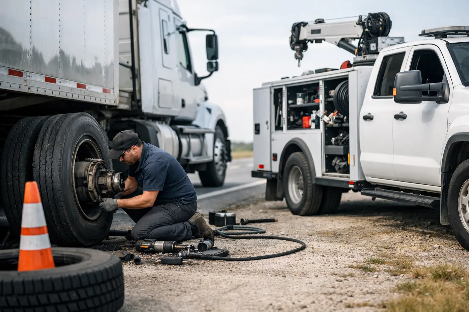 Roadside Truck Brake Repair When Every Mile Counts