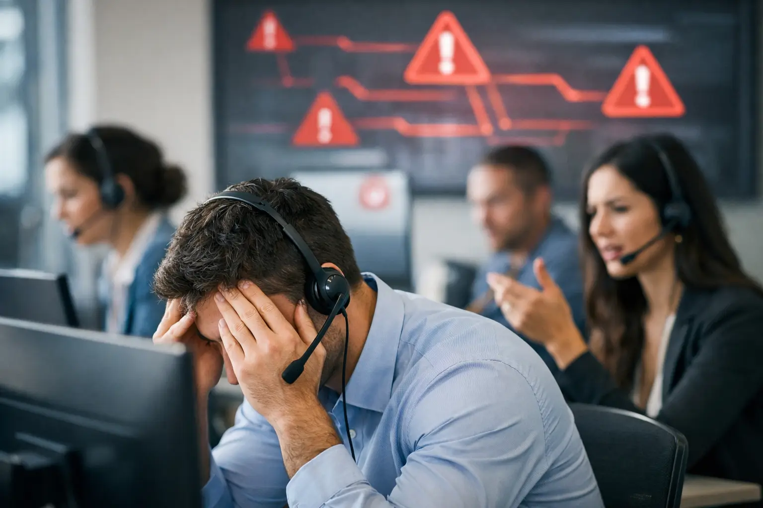 Fallas red call center: dónde empieza el problema