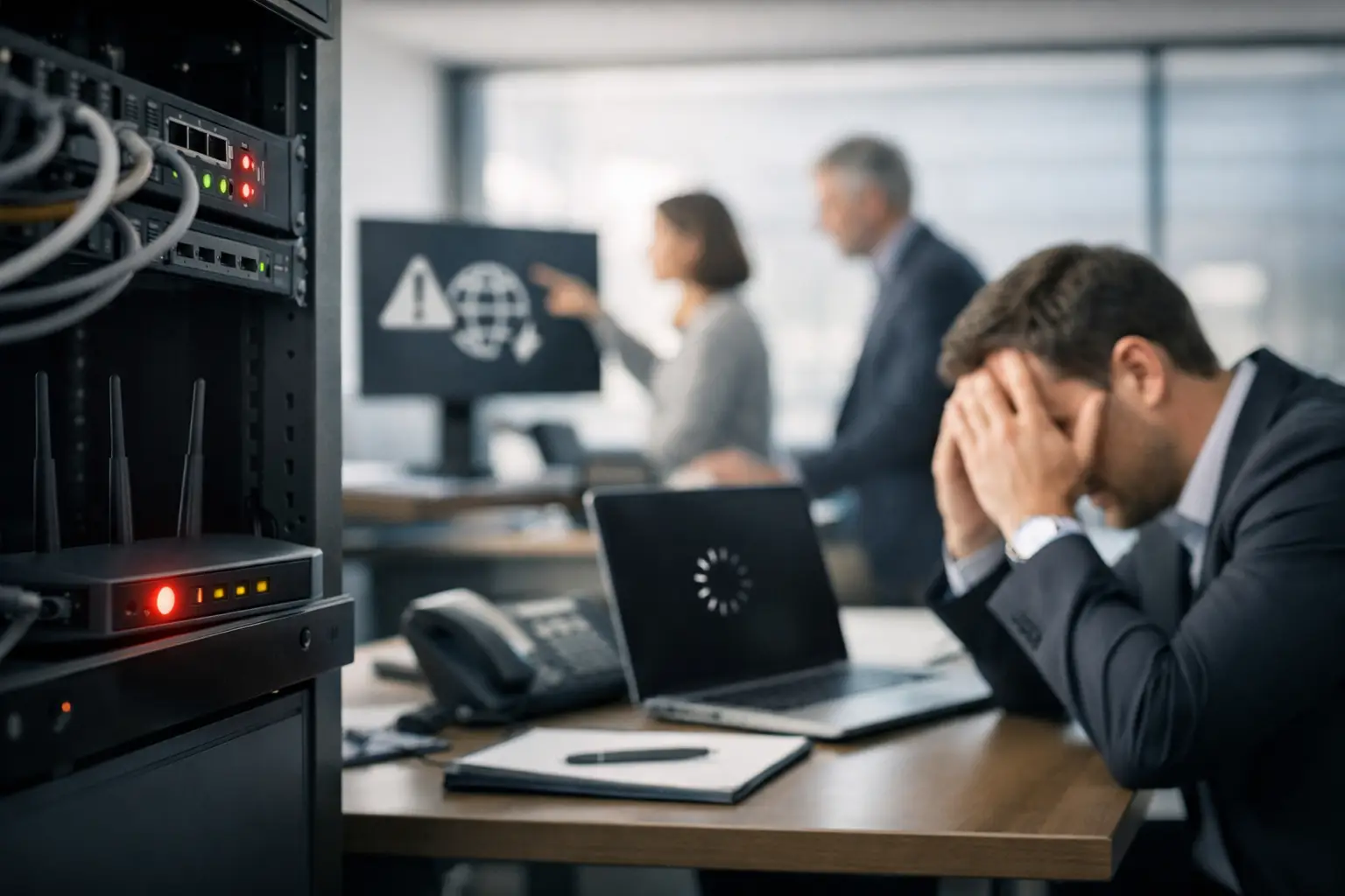 Problemas de red corporativa que sí paran negocio