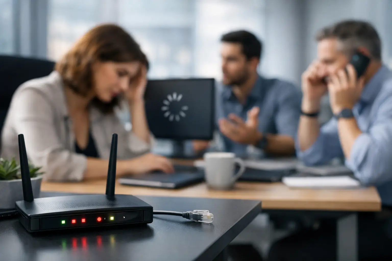 Fallas de red en oficina: impacto en empresas