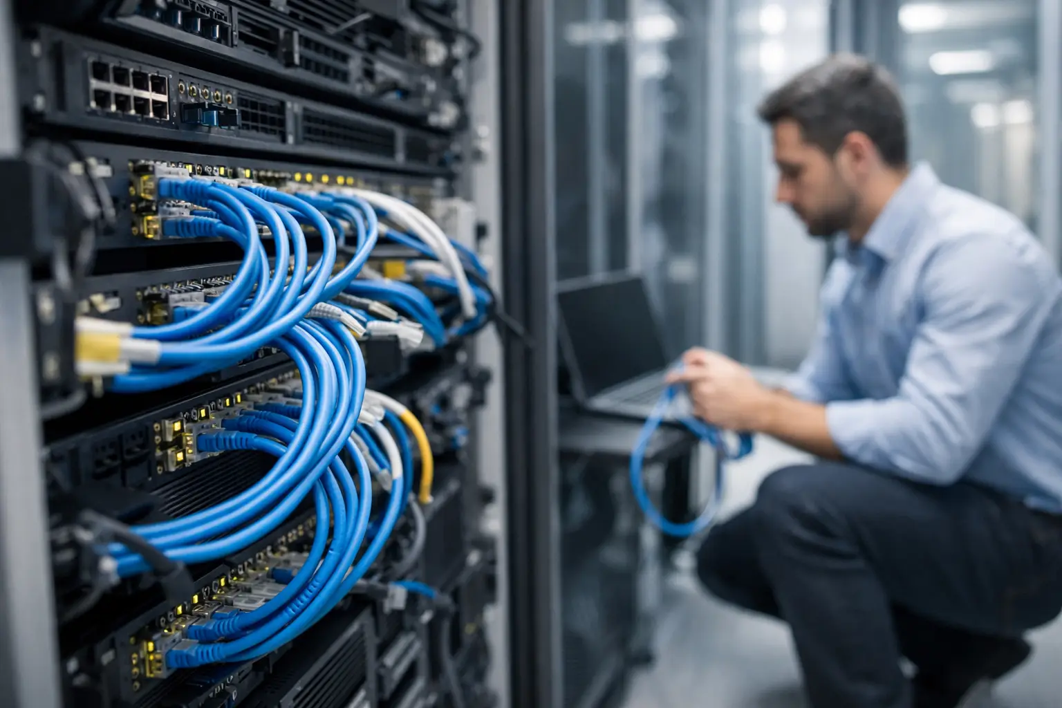 Servicio de cableado de red empresarial