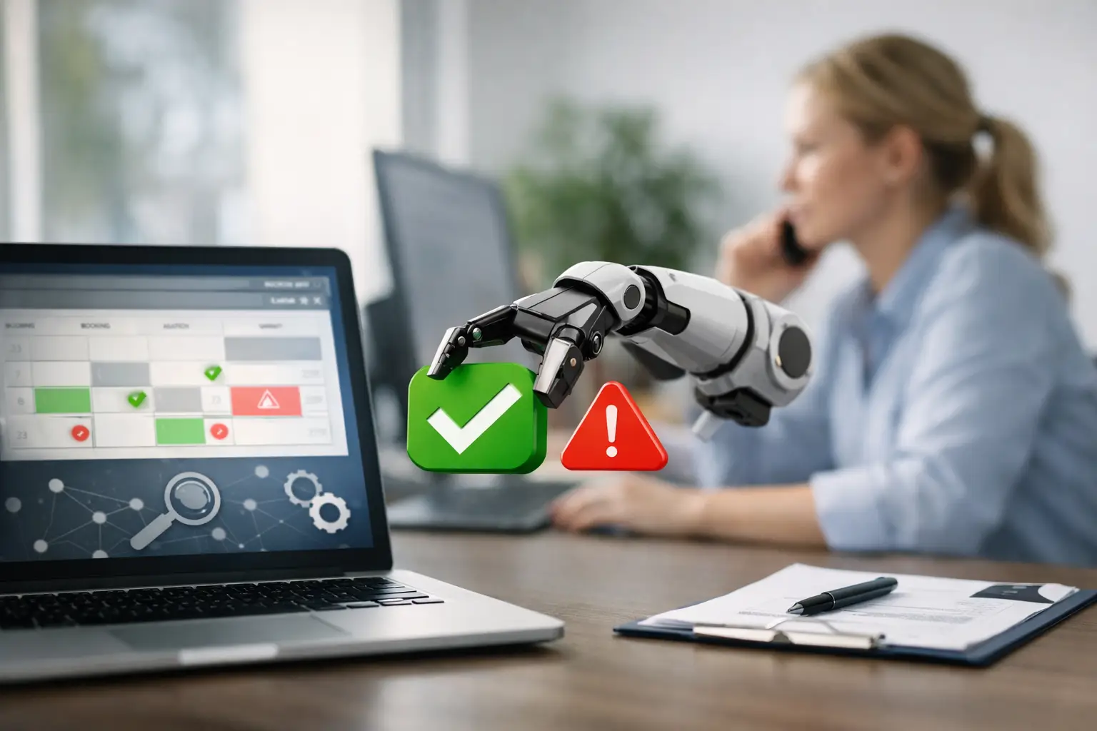 Automate booking error reduction käytännössä
