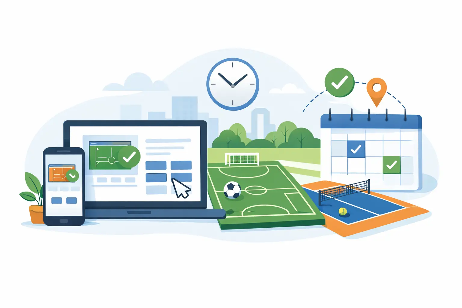 Reservar canchas deportivas online sin caos