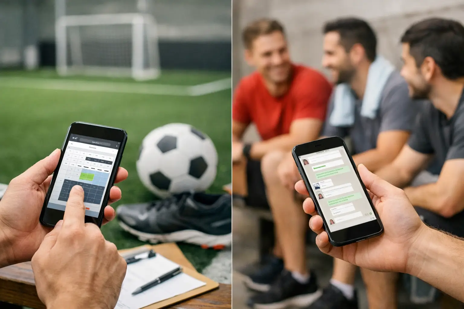 ¿Reserva deportiva o grupo WhatsApp para jugar?