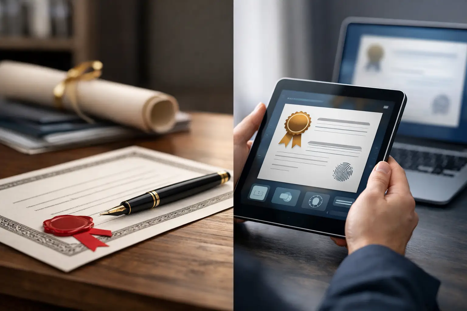 Paper Certificates vs Digital Certificates