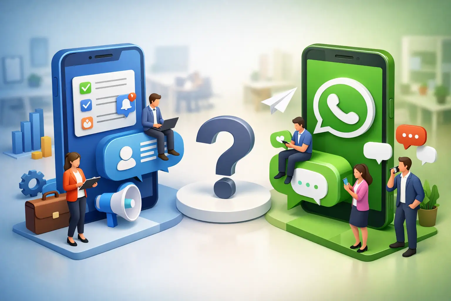 Mitarbeiter-App oder WhatsApp im Betrieb?