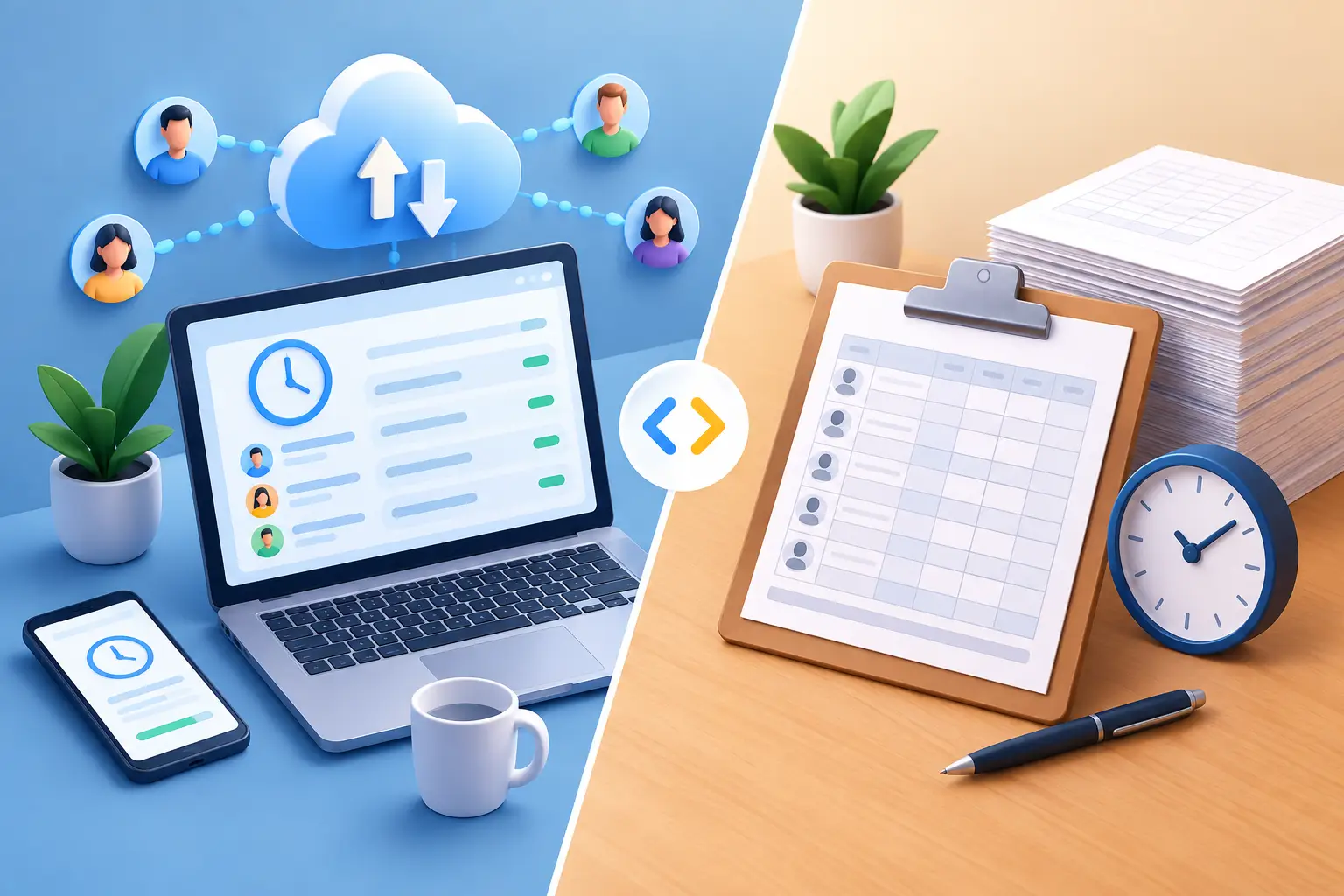 Cloud-Zeiterfassung versus Stundenzettel