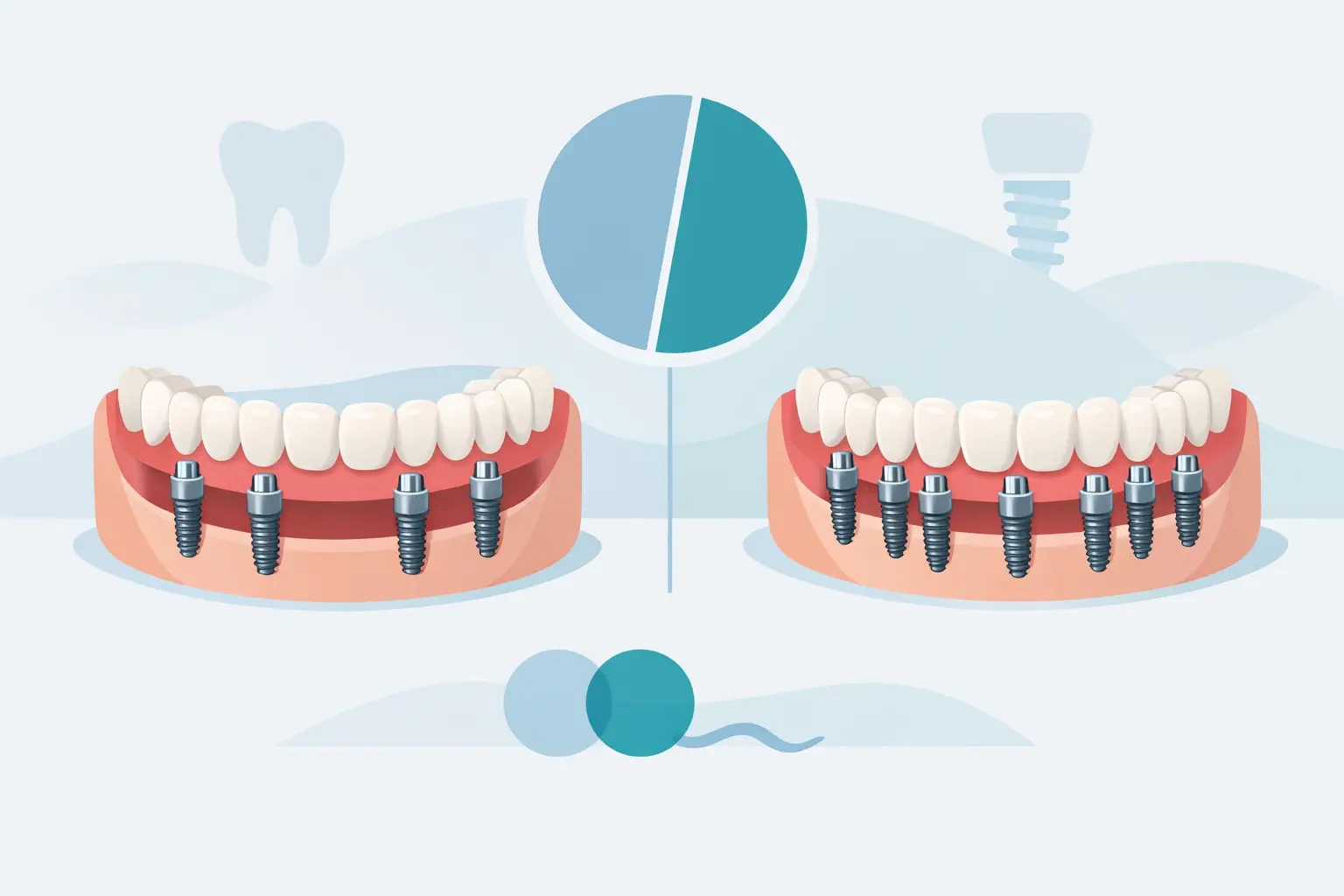 All-on-4 vs All-on-6 for Full-Mouth Teeth