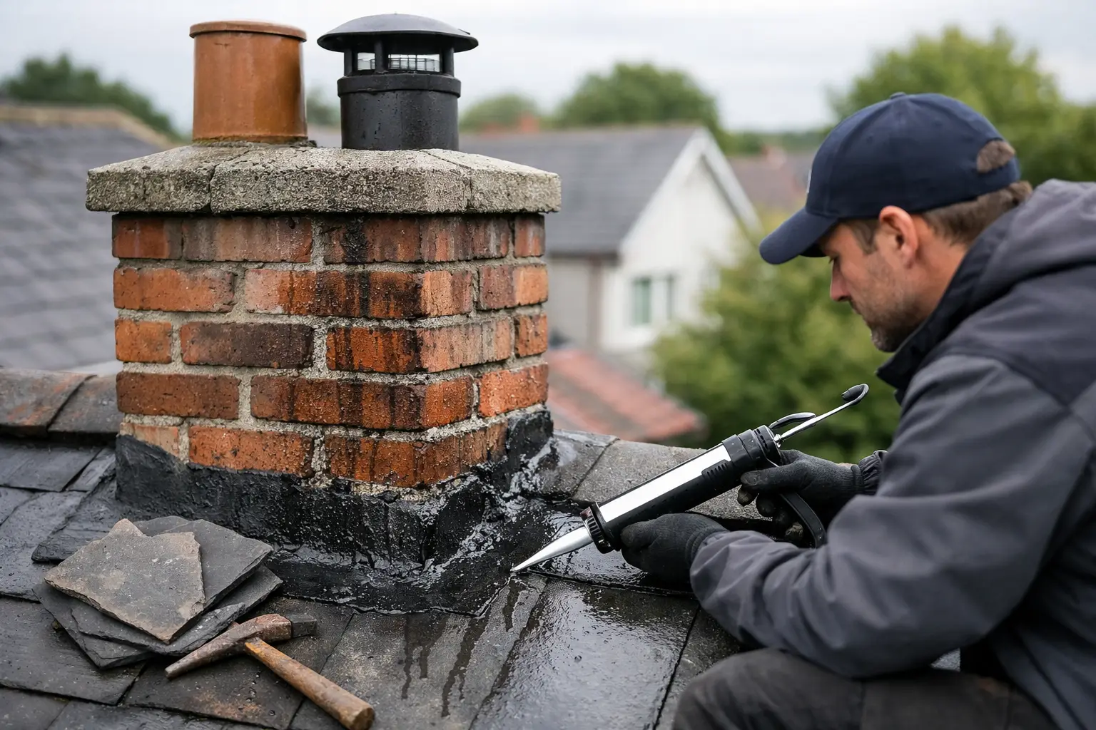 Schoorsteen reparatie lekkage: wat helpt?