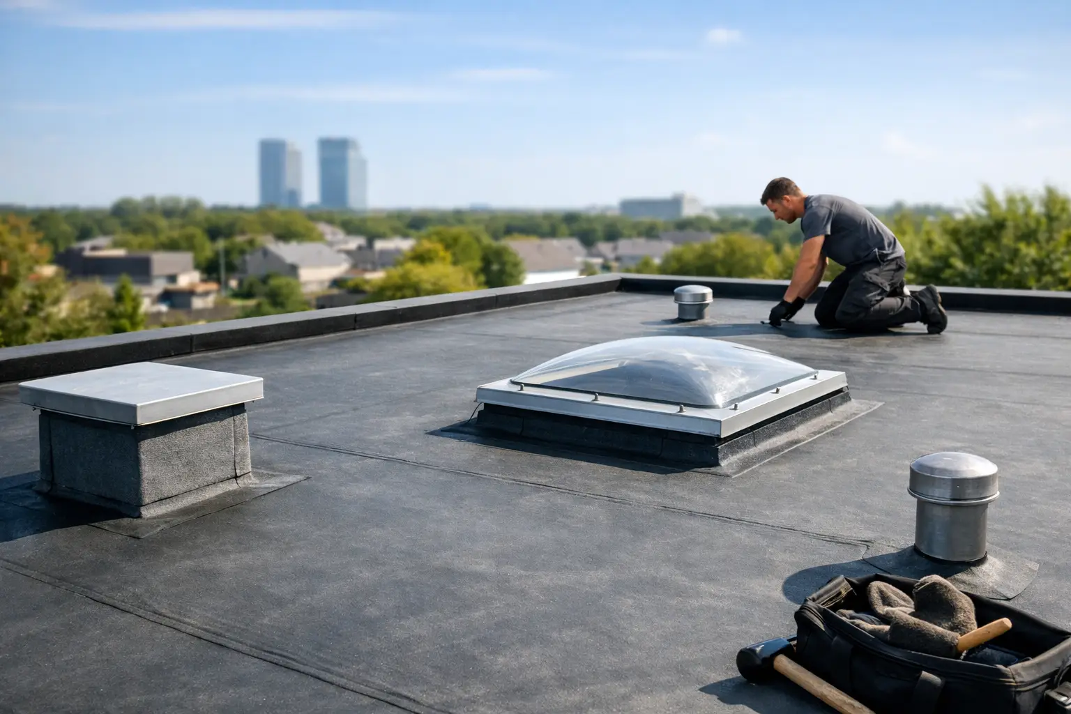 Platte daken EPDM: sterk en onderhoudsarm