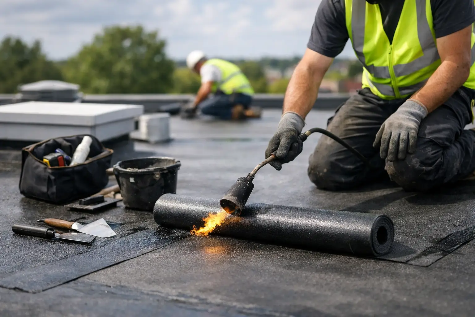 Platte daken herstellen: wat is nodig?